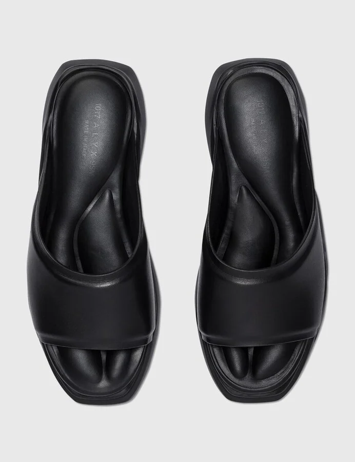 Leather Mono Slides - Image 3