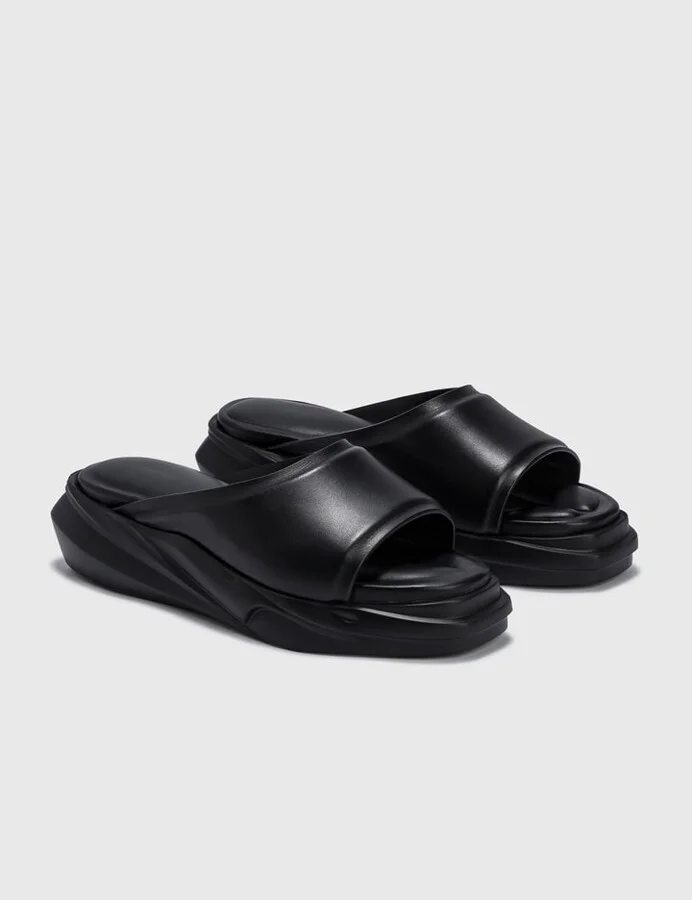 Leather Mono Slides - Image 4