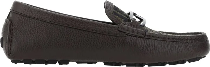Leather Monogram Loafers