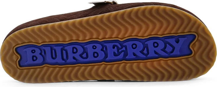 Leather Mule With Check Motif - Image 4
