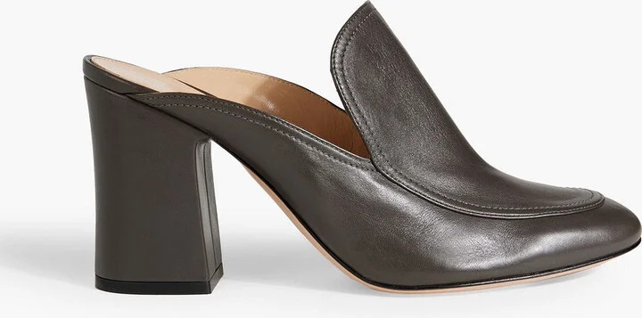 Leather mules