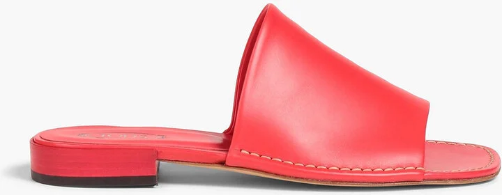 Leather mules