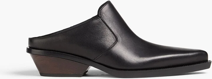 Leather mules