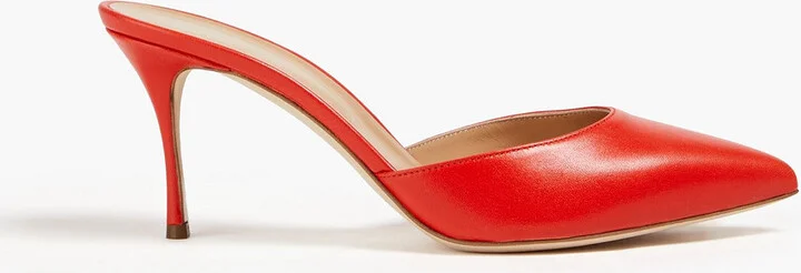 Leather mules