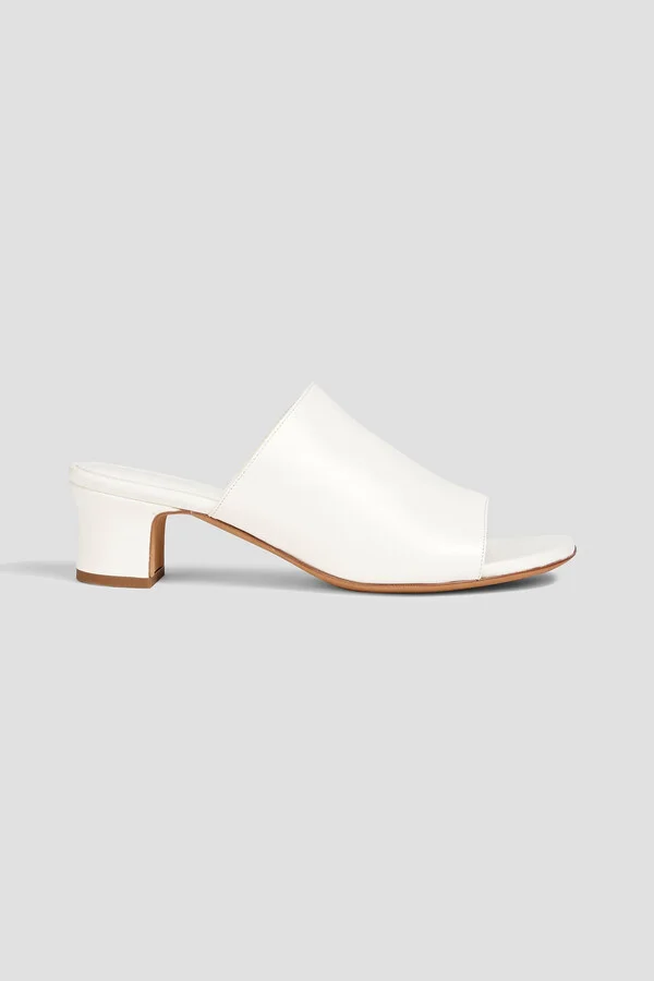 Leather mules