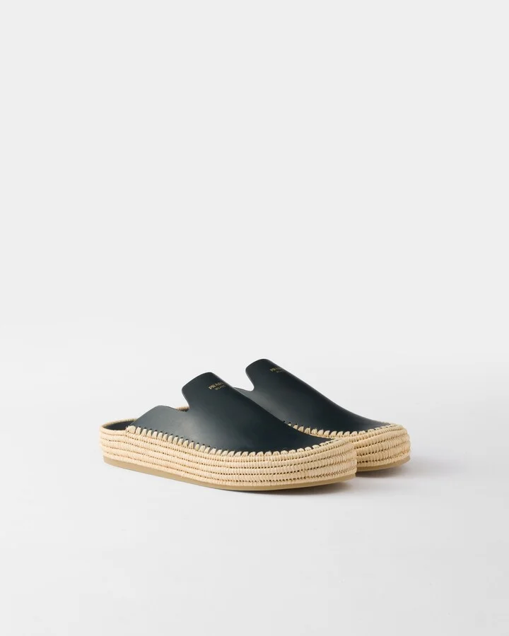 Leather mules