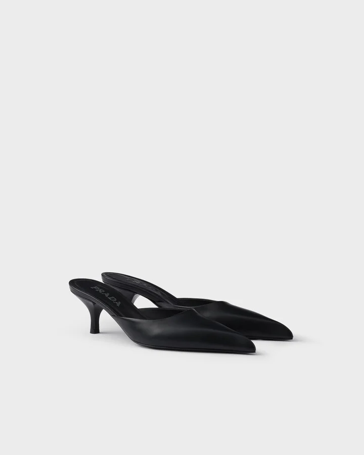 Leather mules