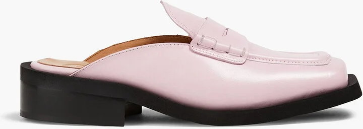 Leather mules
