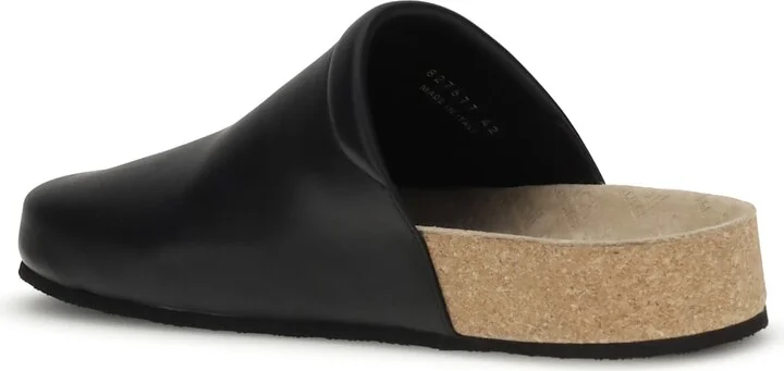 Leather Mules With Cork Insole - Image 3