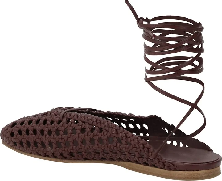 Leather Net-effect Mules - Image 3