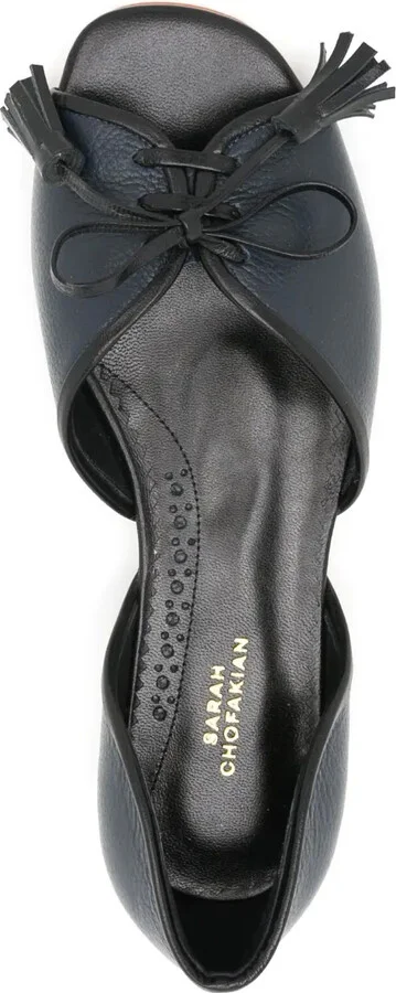 leather Norway flat sandals - Image 4