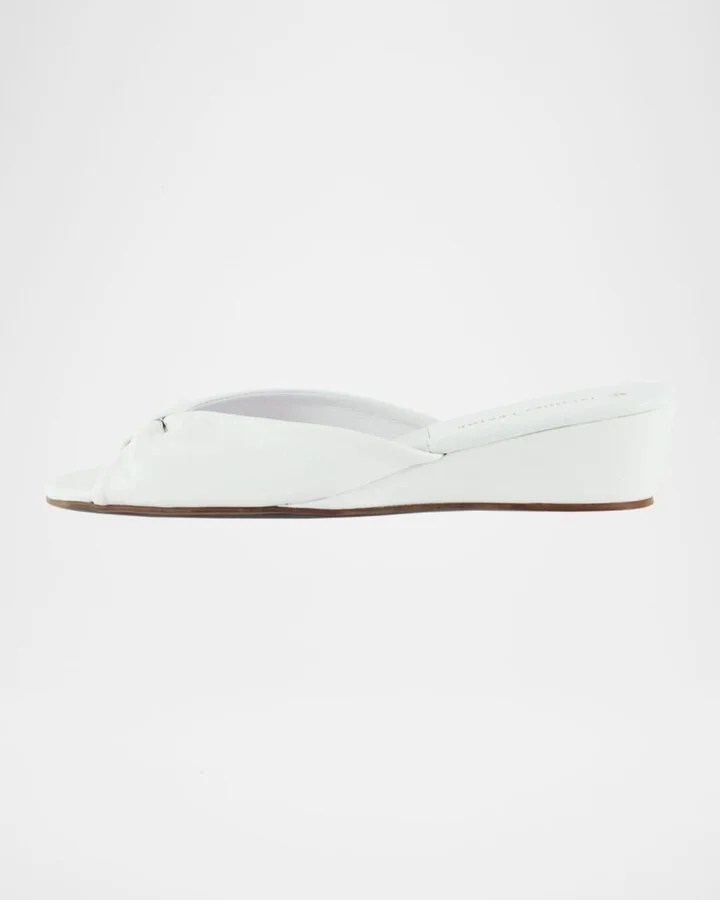 Leather Open-Toe Slippers - Image 3
