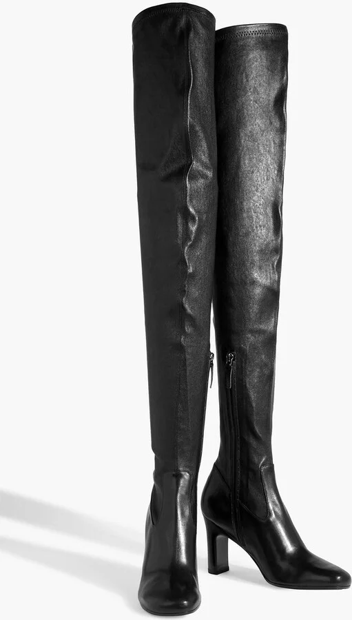 Leather over-the-knee boots - Image 2