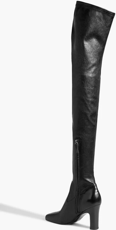 Leather over-the-knee boots - Image 3