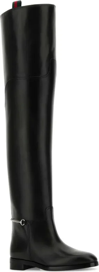 Leather Over-The-Knee Boots - Image 2