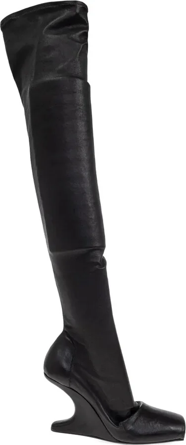 leather Over-The-Knee boots