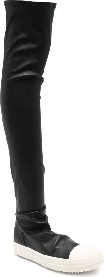 Leather Over-The-Knee Sneakers - Image 2