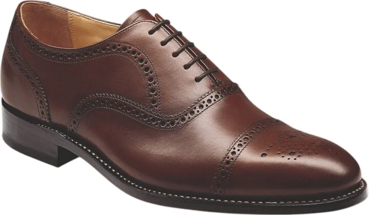 Leather Oxford Brogue Shoes - Image 8
