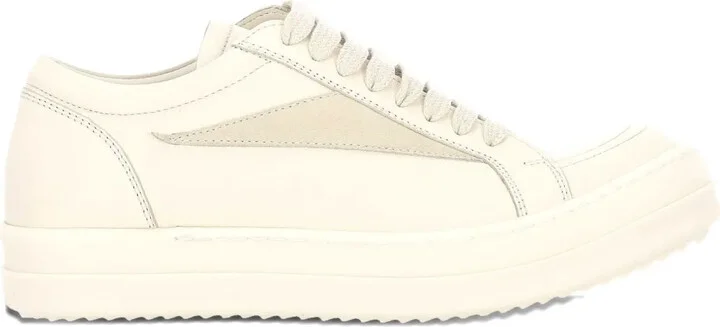 Leather Panel Lace-Up Sneakers