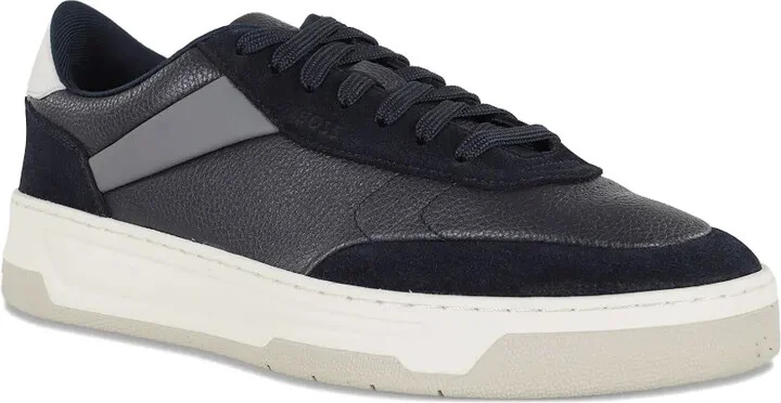 Leather Panel Sneakers - Image 2