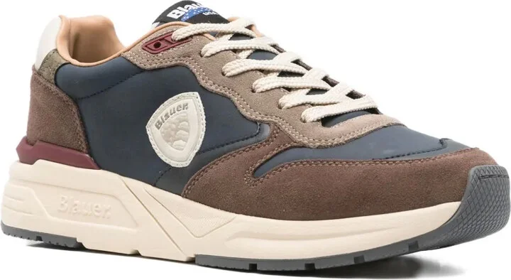 Leather Panel Sneakers - Image 2