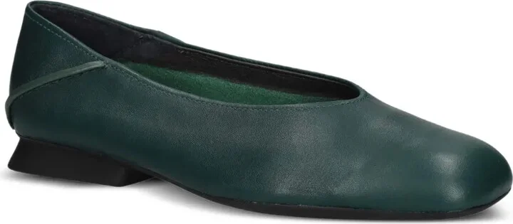 Leather Panelled Ballet Flats - Image 2