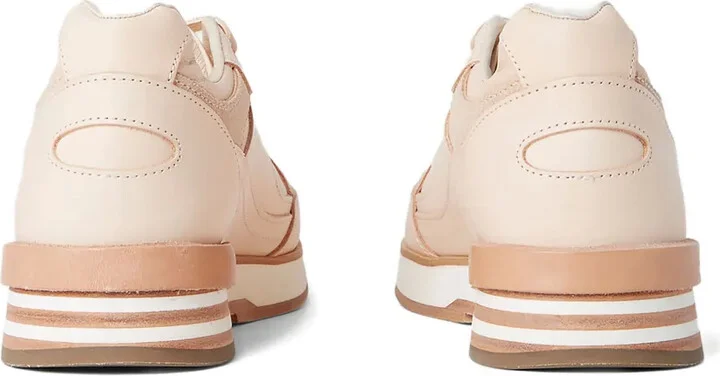Leather Panelled Lace-Up Sneakers - Image 3