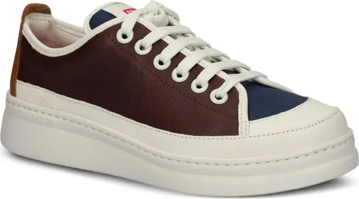 Leather-Panelled Lace-Up Sneakers - Image 2