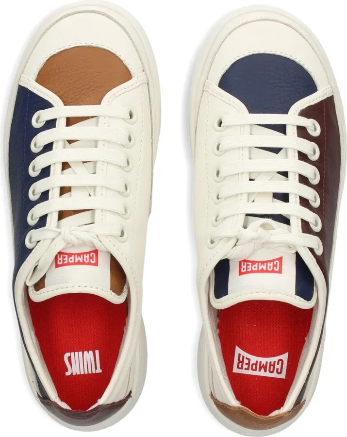 Leather-Panelled Lace-Up Sneakers - Image 3