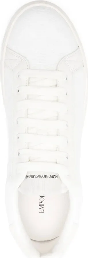 Leather-Panelled Lace-Up Sneakers - Image 4