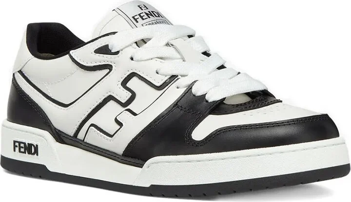 Leather Panelled Lace-Up Sneakers - Image 2