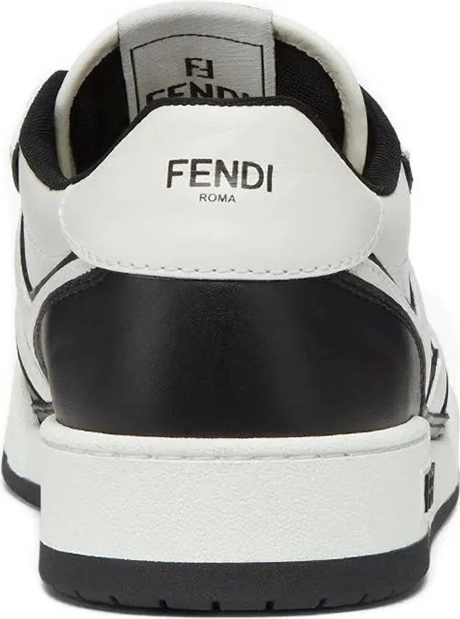 Leather Panelled Lace-Up Sneakers - Image 3