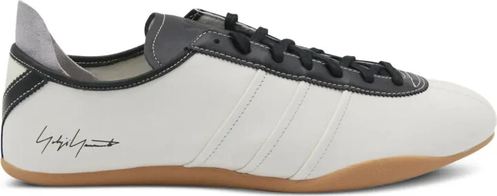 Leather Panelled Lace-Up Sneakers