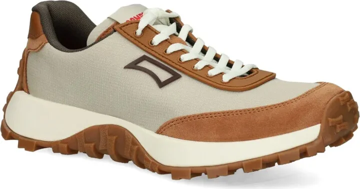 Leather-Panelled Lace-Up Trainers - Image 2