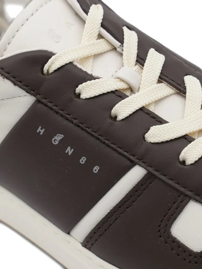 Leather Panelled Low-Top Sneakers - Image 4