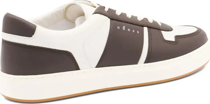 Leather Panelled Low-Top Sneakers - Image 5