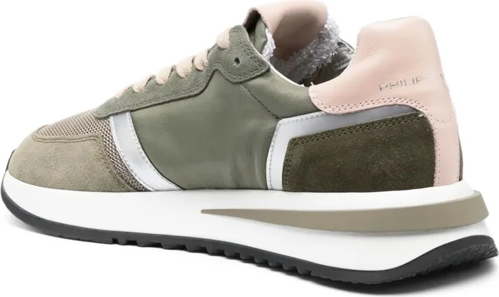 Leather-Panelled Low-Top Sneakers - Image 3