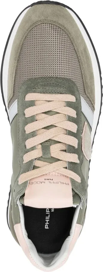 Leather-Panelled Low-Top Sneakers - Image 4