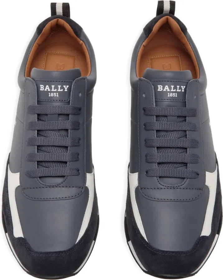 Leather Panelled Low-Tops Sneakers - Image 3