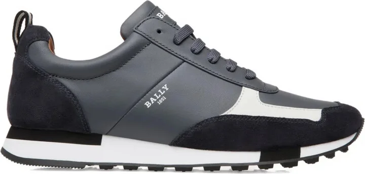 Leather Panelled Low-Tops Sneakers