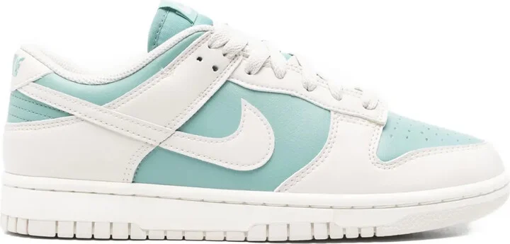 Leather Panelled Low-Tops Sneakers