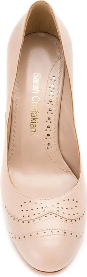 Leather Panelled Pumps - Image 4