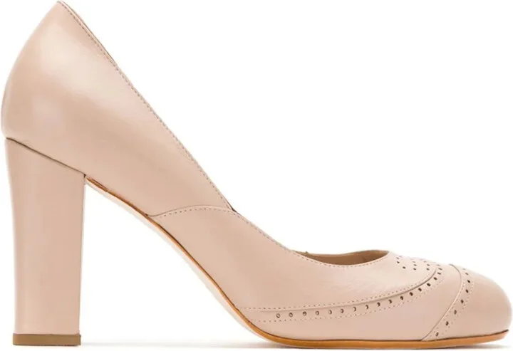 Leather Panelled Pumps