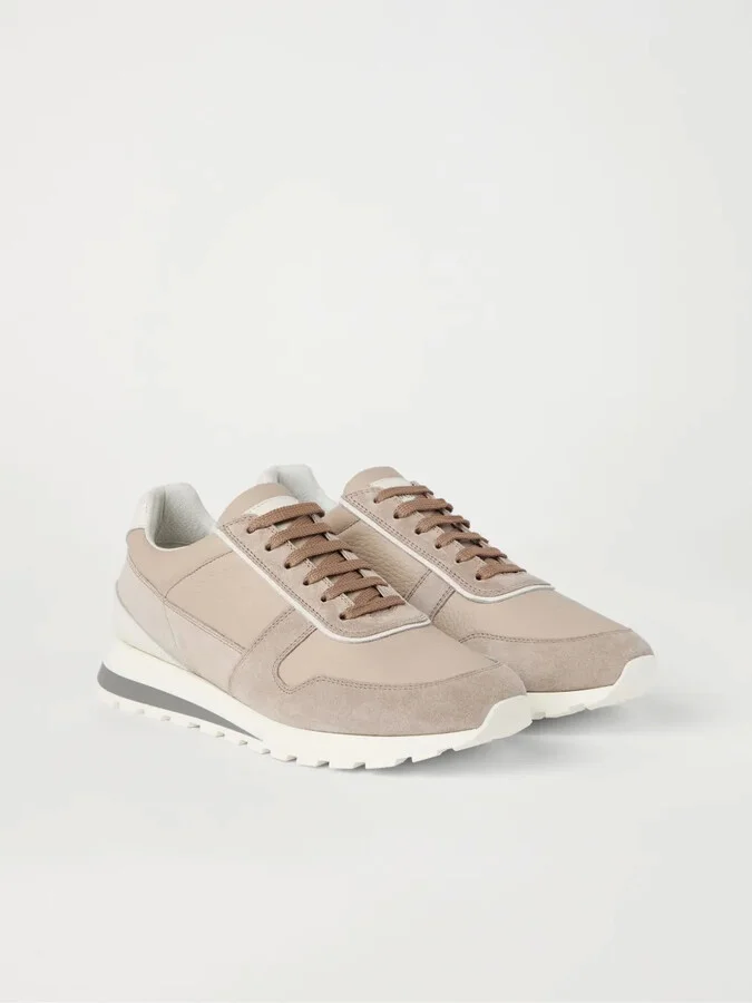 Leather Panelled Sneakers - Image 2