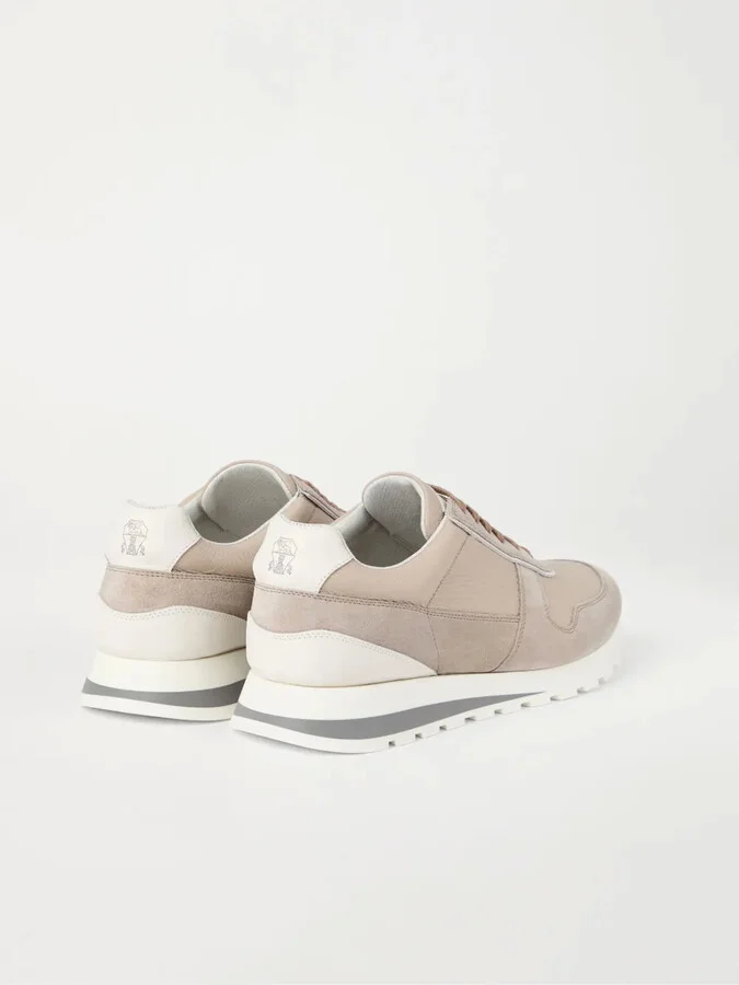 Leather Panelled Sneakers - Image 3