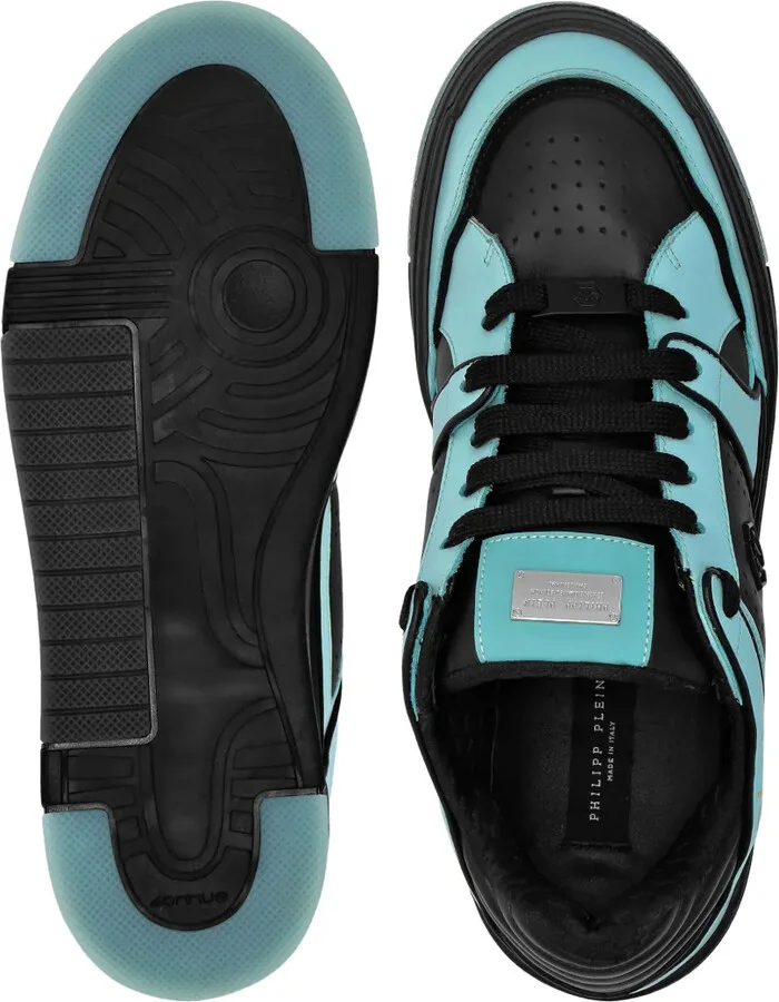 Leather-Panelled Sneakers - Image 3