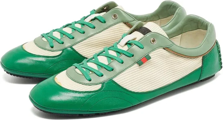 Leather Panelled Sneakers - Image 3