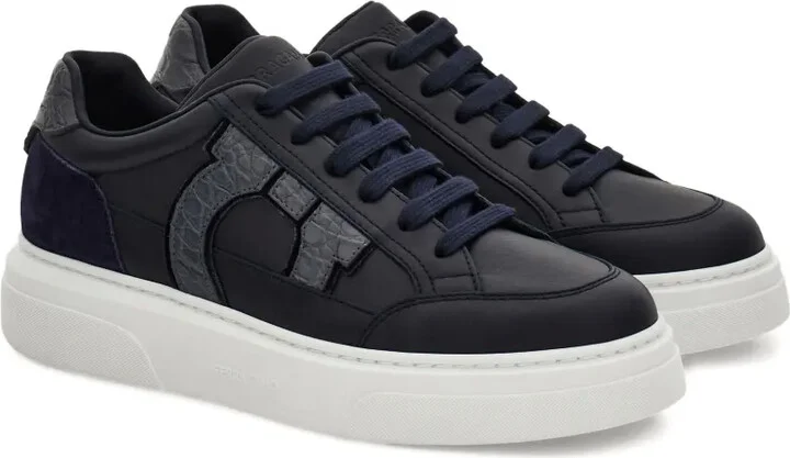 Leather Panelled Sneakers - Image 2