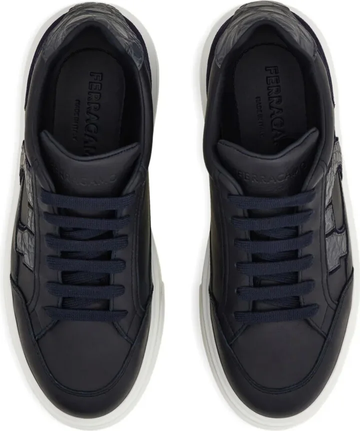 Leather Panelled Sneakers - Image 3