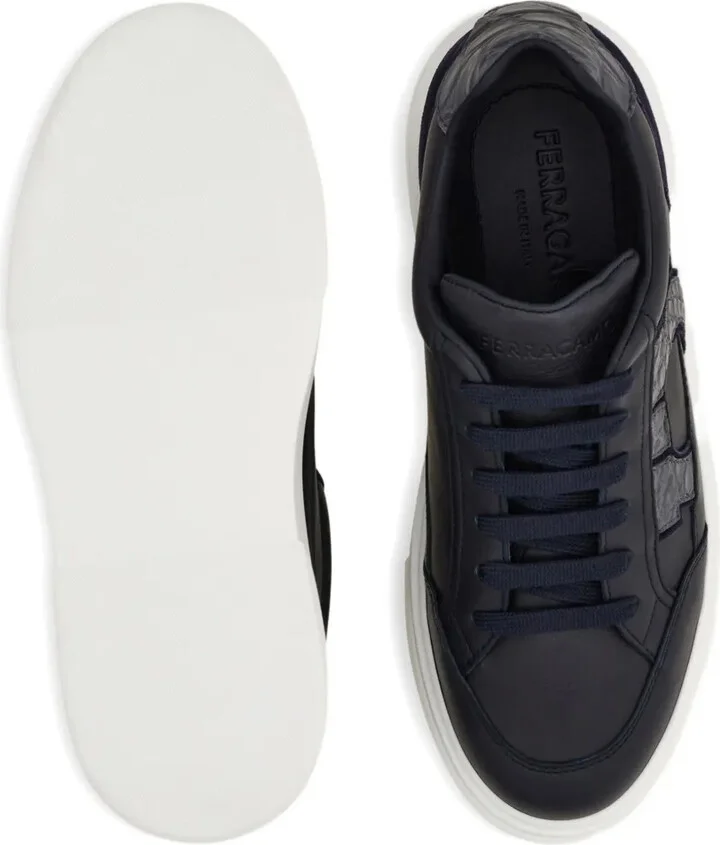 Leather Panelled Sneakers - Image 4